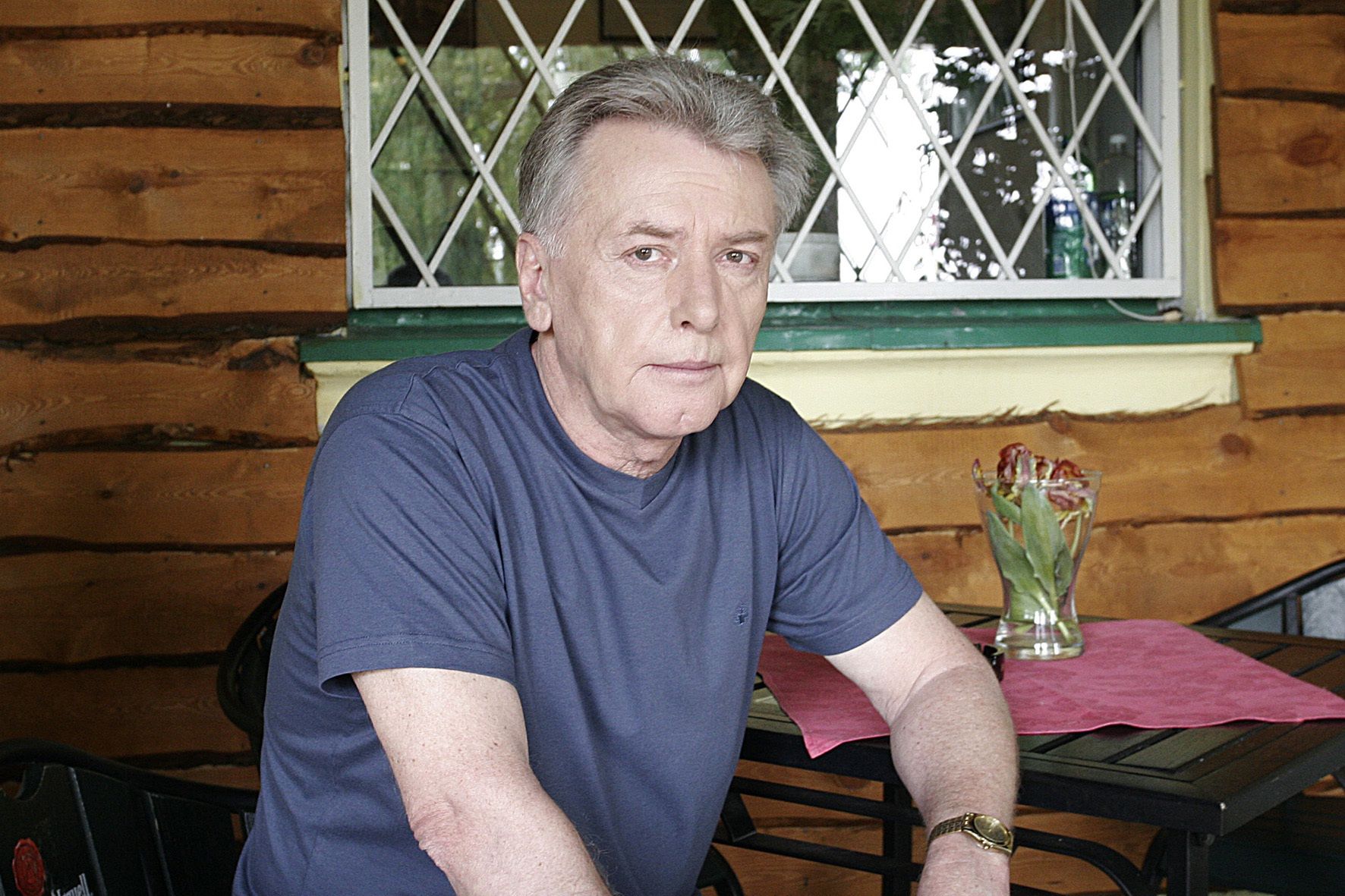 Marek Lewandowski na planie "Klanu"  w 2007 roku