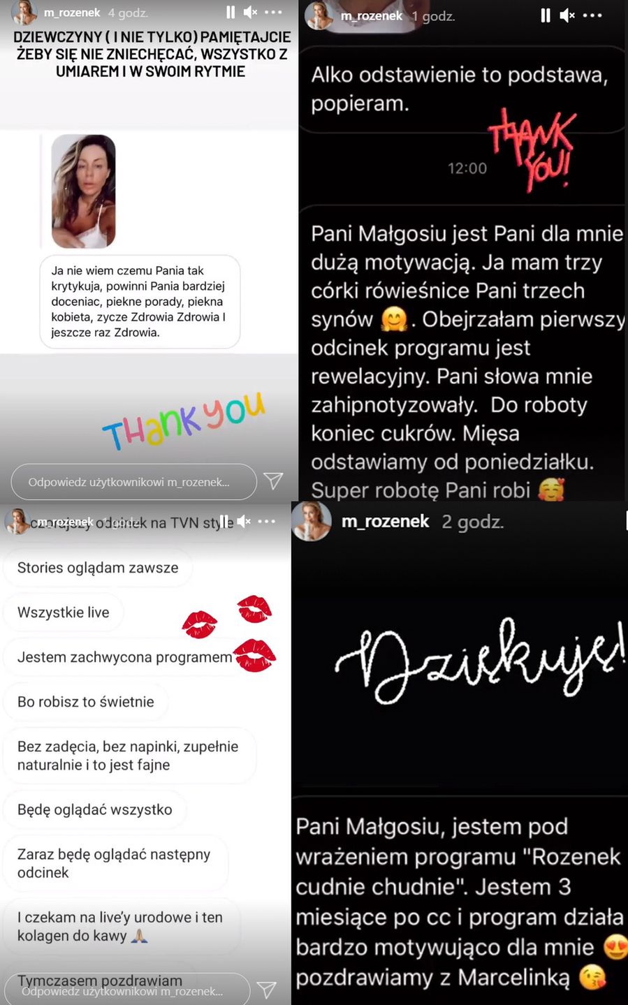 Fanki dziękują Małgorzacie Rozenek