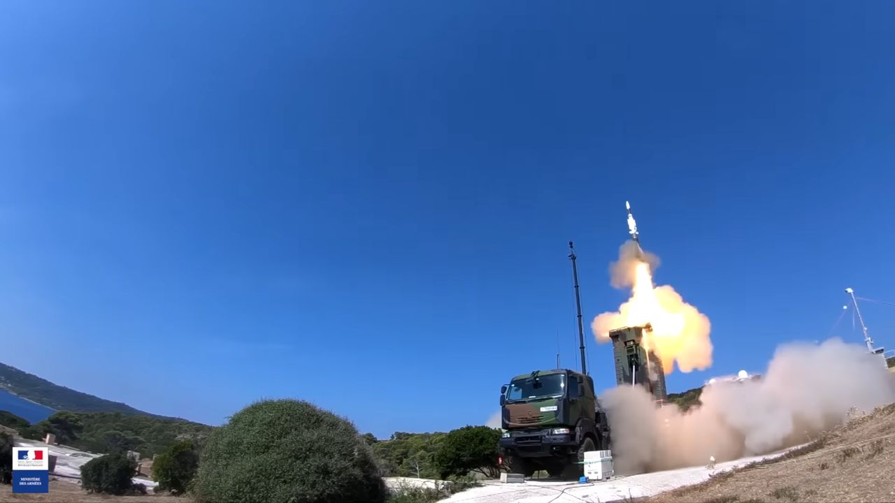 Live-fire exercise with the SAMP/T anti-aircraft and anti-missile system.