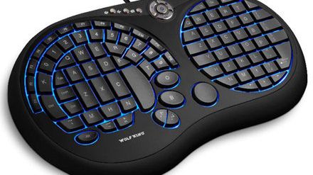 Powyginana klawiatura Wolfking 1