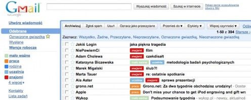 Jak dodać foldery w Gmail?