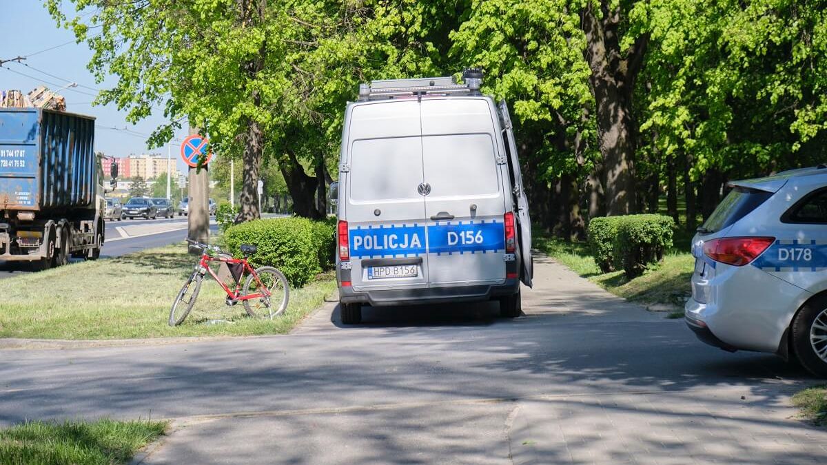 Potrącenie rowerzystki na ul. Droga Męczenników Majdanka