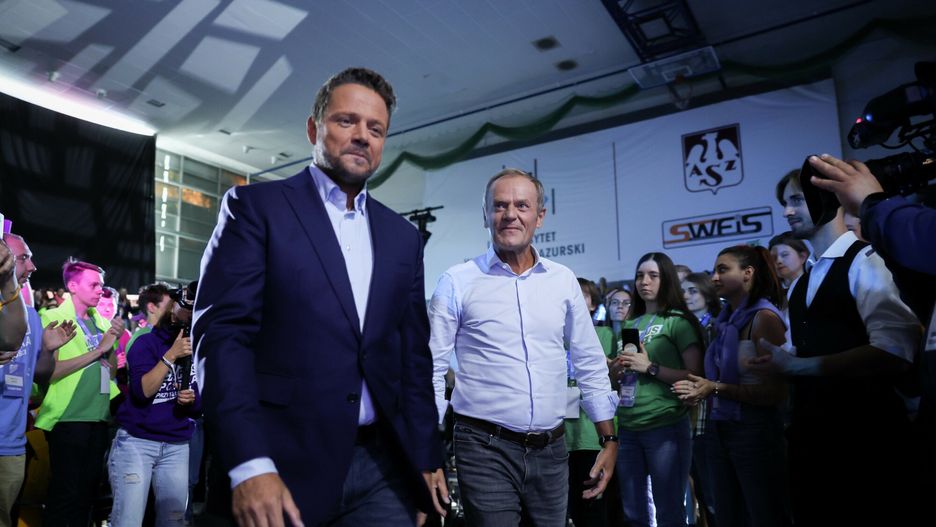 Campus Polska Przysz?o?ci
31.08.2022 Olsztyn Campus Polska Przyszlosci 
fot. Jacek Dominski/REPORTER
N/z: Rafal Trzaskowski, Donald Tusk
Jacek Dominski/REPORTER