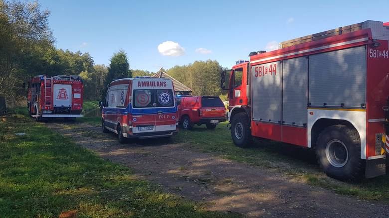 Łódź. Zasłabnięcie i śmierć w Nowych Łagiewnikach (źródło: Straż Pożarna w Zgierzu)