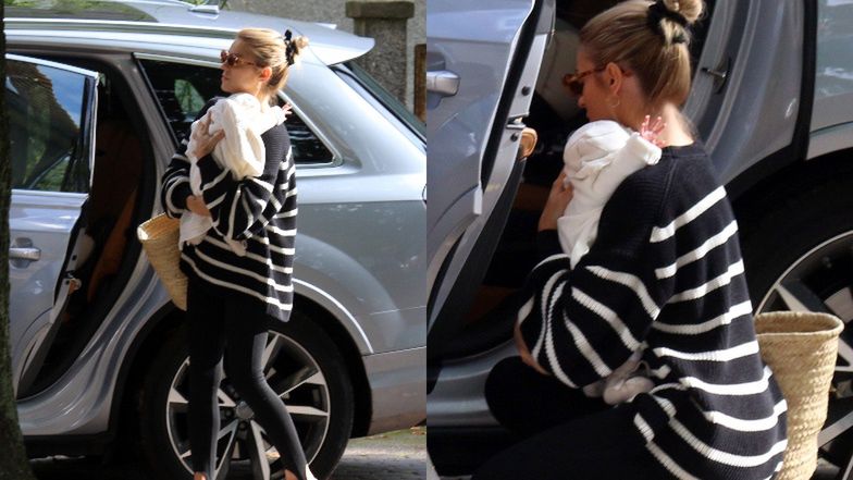 Kasia Tusk na rodzinnym spacerze