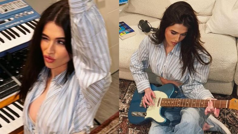 Roksana Węgiel pracuje z odsłoniętym brzuchem