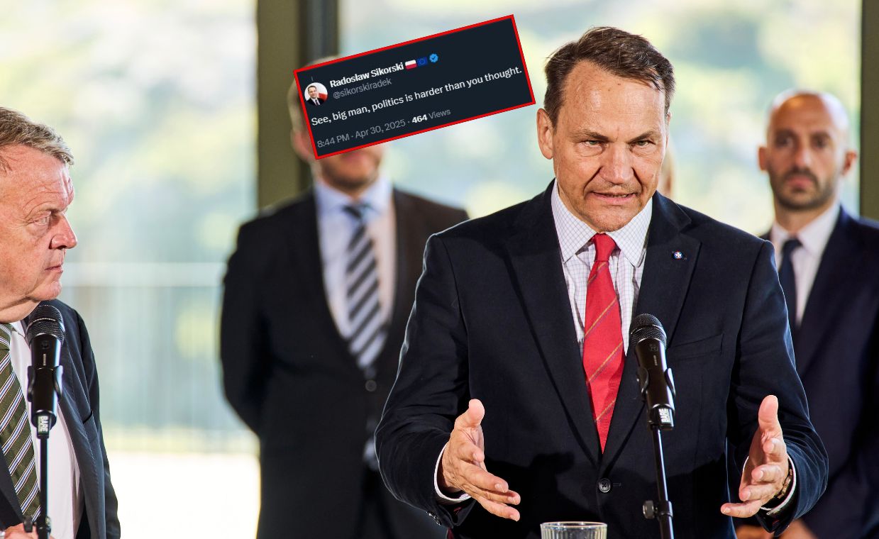Sikorski odpowiada Muskowi. Po kilku minutach wpis zniknął