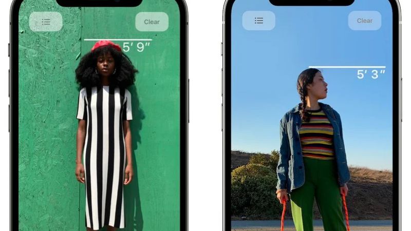 Aparat iPhone'a 12 ma ciekawą funkcję. LiDAR pozwala zmierzyć wzrost 1
