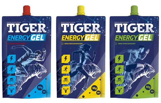 Tiger Energy Drink sprzedawany w formie żelu