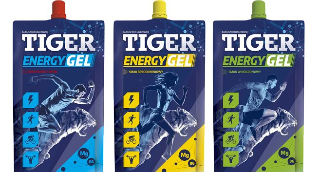 Tiger Energy Drink sprzedawany w formie żelu