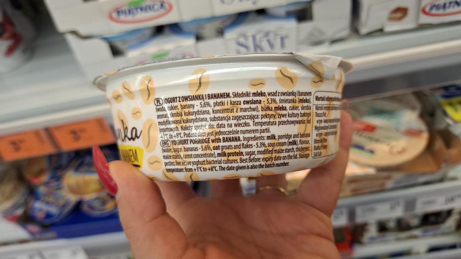 Skład gotowej owsianki