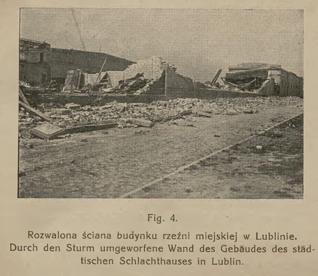  Skutki trąby powietrznej w Lublinie, 1931