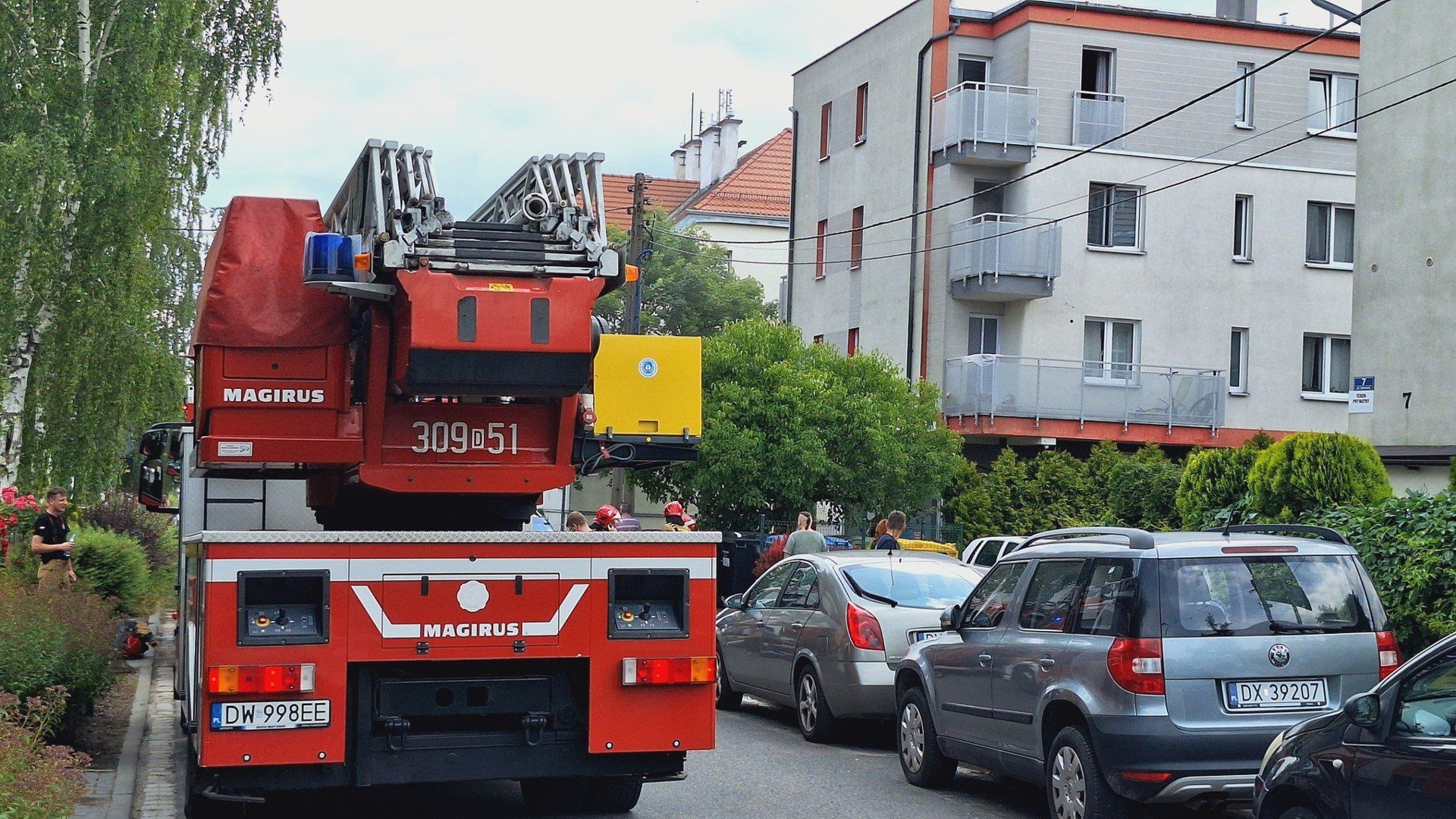 Na Klecinie spaliło się mieszkanie
