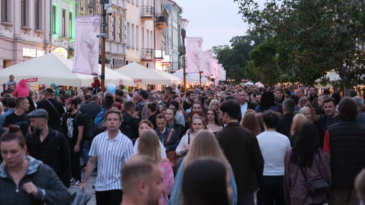 Tłumy ludzi na Nocy Kultury w Lublinie