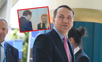 "Hołd królowej Europy". Sikorski zamieścił zdjęcie z Meloni