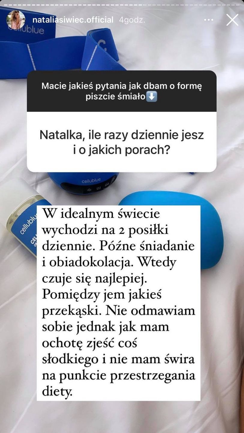 Natalia Siwiec zdradza sekret szczupłej sylwetki