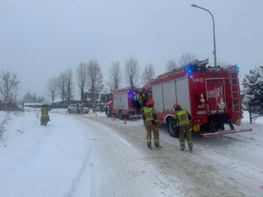 Kolizja w Kościelisku, fot. KP PSP w Zakopanem