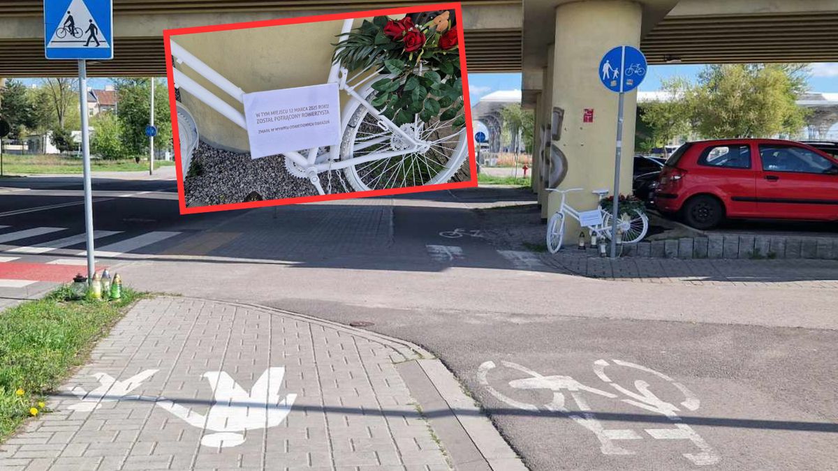 Przy ul. Dworcowej w Lublinie postawiono biały rower. Kryje się za nim tragedia 