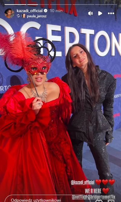 Patricia Kazadi na premierze "Bridgertonów"