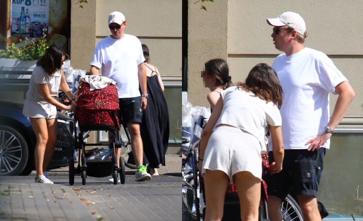 Olga Bołądź z partnerem