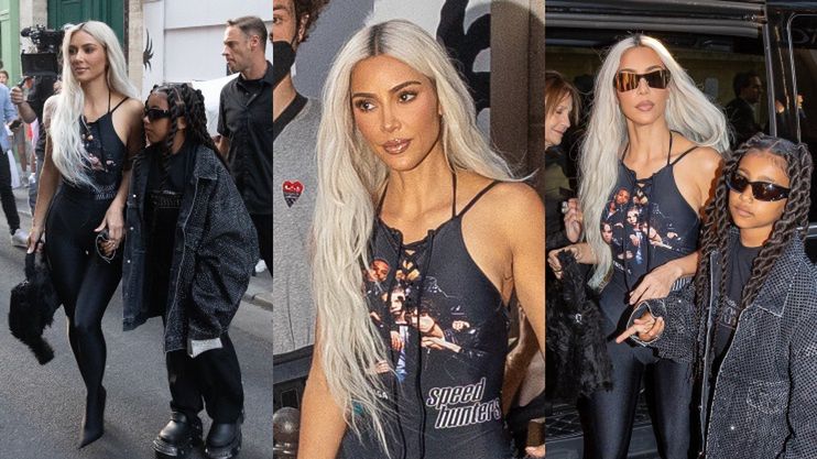 Kim Kardashian bryluje z North w Paryżu