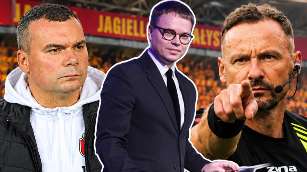 Na pierwszym planie Jarosław Królewski. Tło wygenerowane przez 