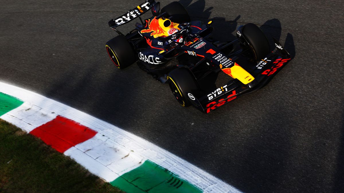 Max Verstappen podczas GP Włoch 2023