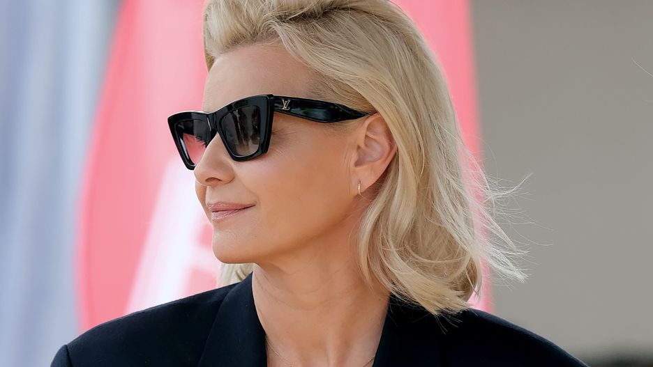 Małgorzata Kożuchowska w czerni