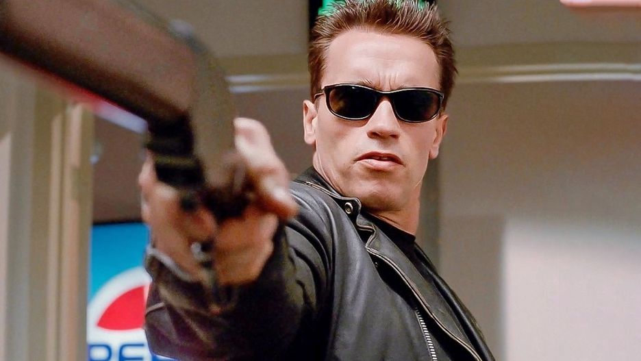 Arnold Schwarzenegger jak Terminator