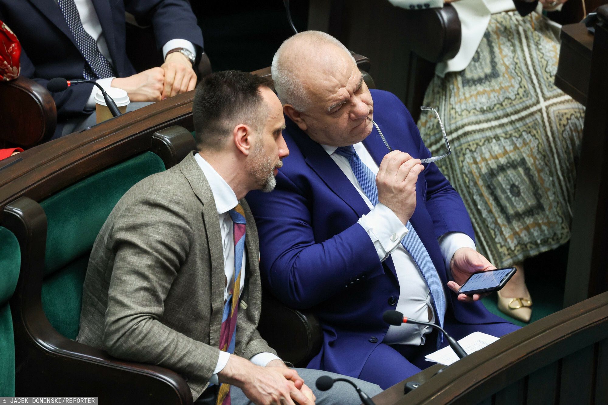 Janusz Kowalski i Jacek Sasin - autorzy raportu z nową propozycją PiS ws. rozliczania podatków przez firmy