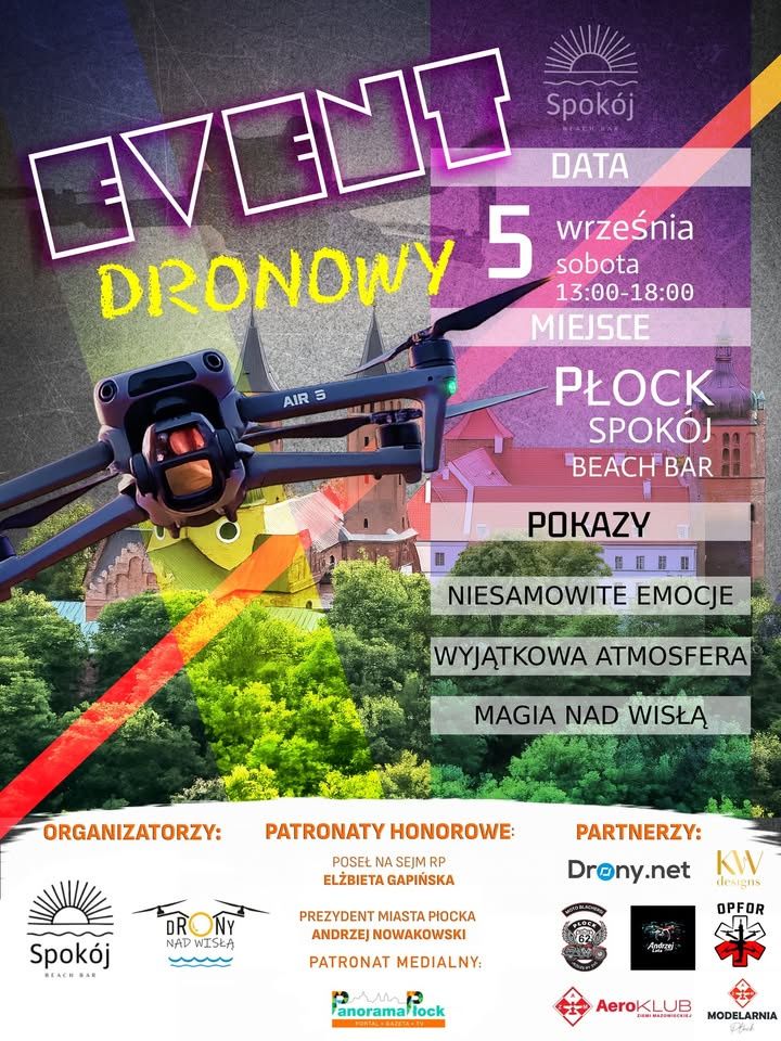 Event dronowy w Płocku 