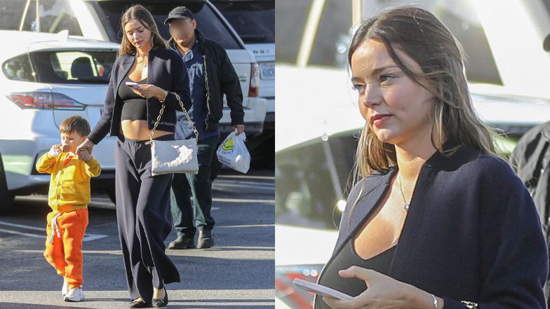 Miranda Kerr odsłania ciążowy brzuch w Santa Monica