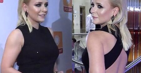 Aneta Zając odsłania plecy... w za małej sukience?