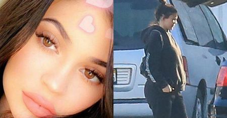ZAOKRĄGLONA Kylie Jenner ukrywa ciążę pod luźną bluzą. Widzicie brzuszek? (FOTO)