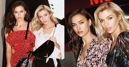 Irina Shayk i była dziewczyna Kristen Stewart razem w kampanii torebek