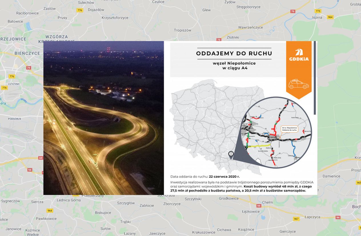 Autostrada A4 z nowym węzłem Niepołomice. To duże ułatwienie dla kierowców