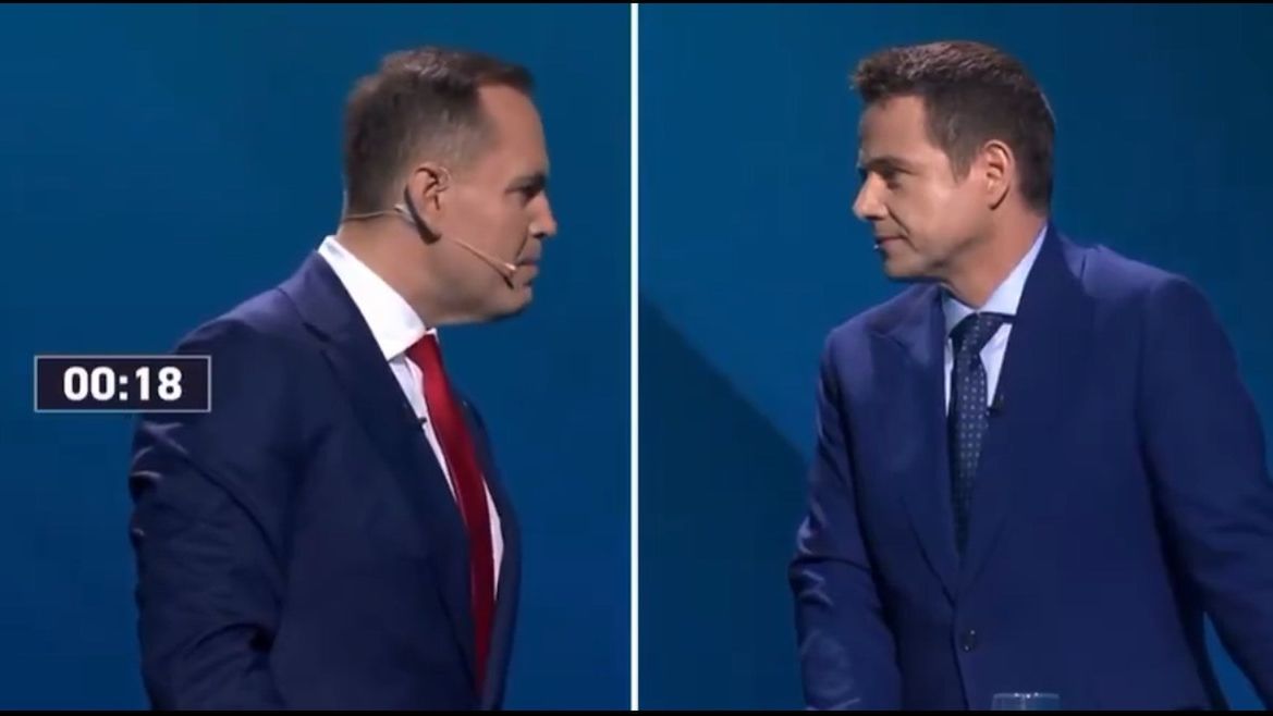 Wymiana zdań między Rafałem Trzaskowskim a Karolem Nawrockim 