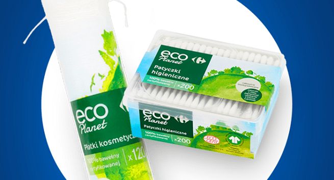 Carrefour wycofuje ze sprzedaży jednorazowe naczynia, wprowadza biodegradowalne produkty higieniczne