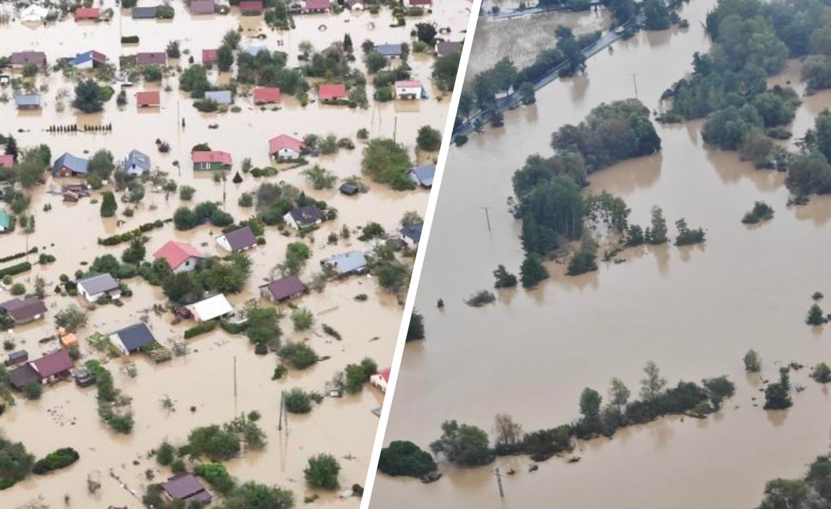 powódź, zalanie, ewakuacja Tego nie pokazał jeszcze nikt. Zdjęcia obrazują skalę powodzi