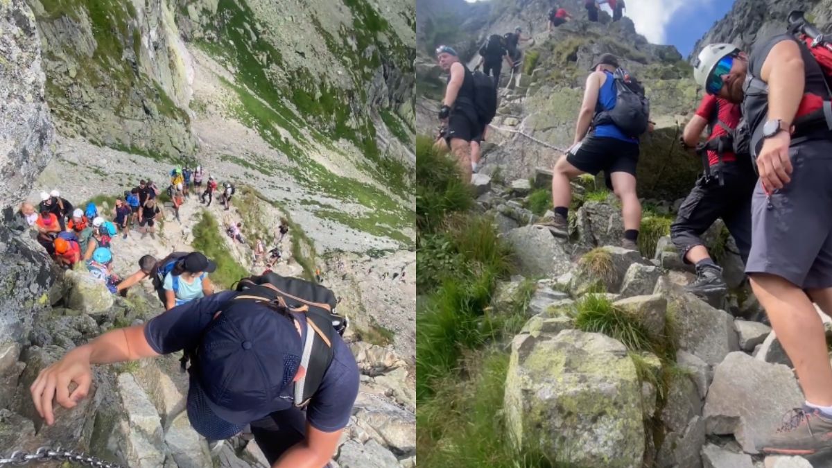 Ogromne tłumy turystów na szlakach w Tatrach