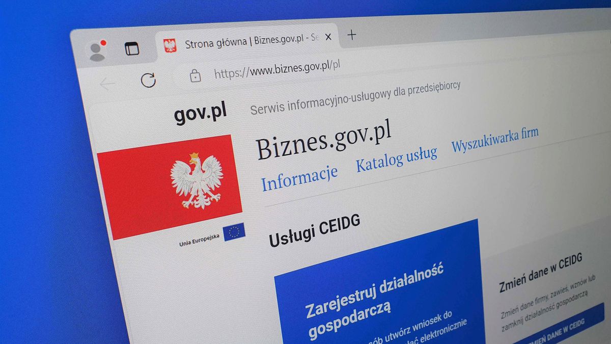 Autentyczna strona biznes.gov.pl