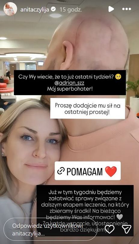 Adrian Szymaniak kończy etap leczenia