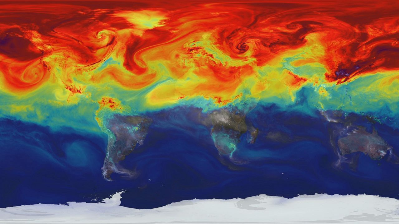 "Nieodwracalne zmiany". Wyciekł szokujący raport klimatyczny - Mapa przedstawia zaburzenie równowagi budżetu energetycznego Ziemi 