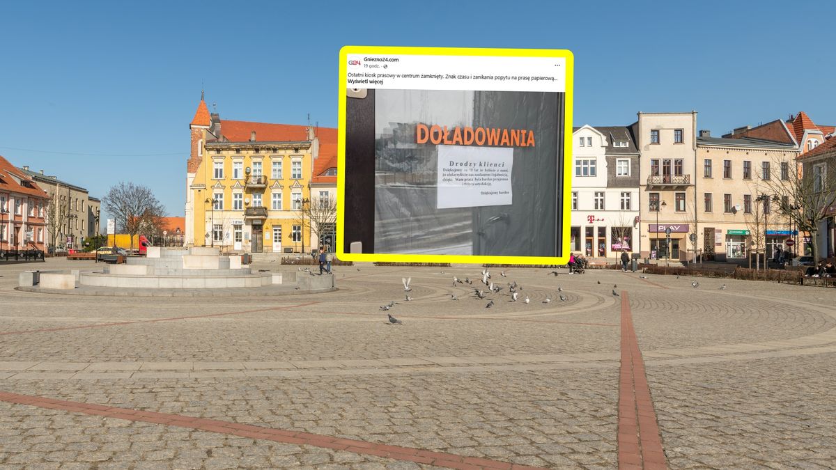 Gniezno. Ostatni kiosk prasowy zamknięty.