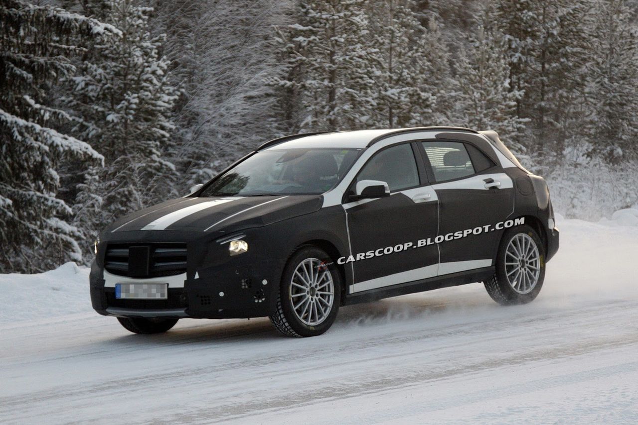 Mercedes-Benz GLA wyszpiegowany podczas zimowych testów