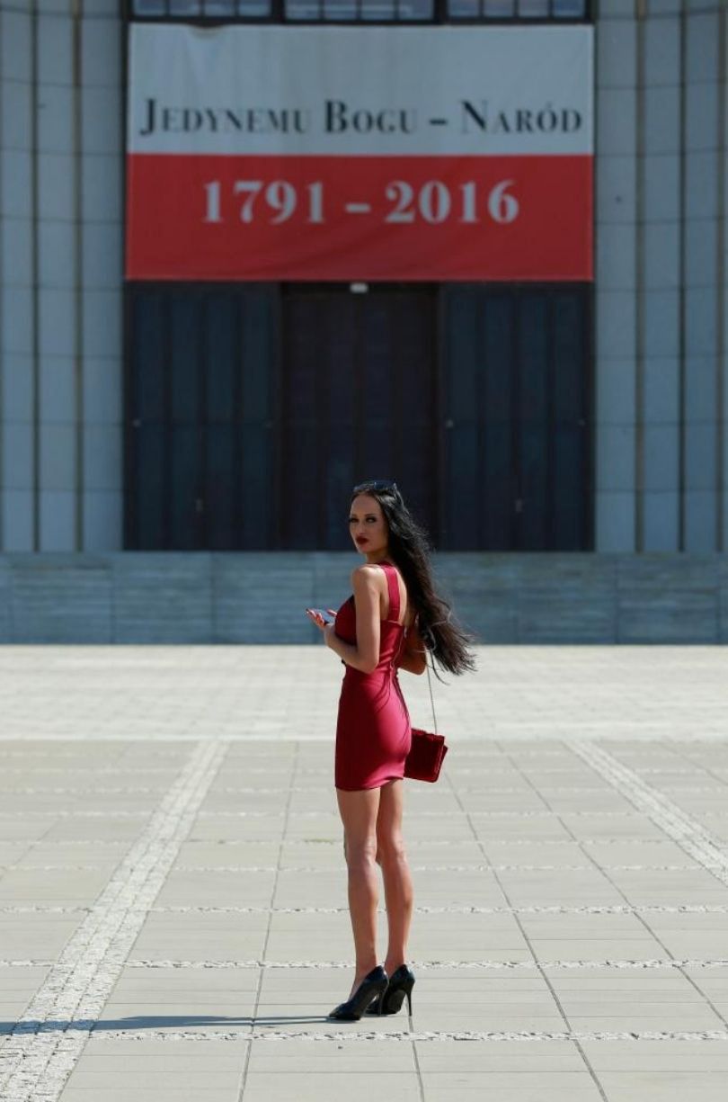 Małgorzata Godlewska odwiedza Świątynię Opatrzności Bożej
