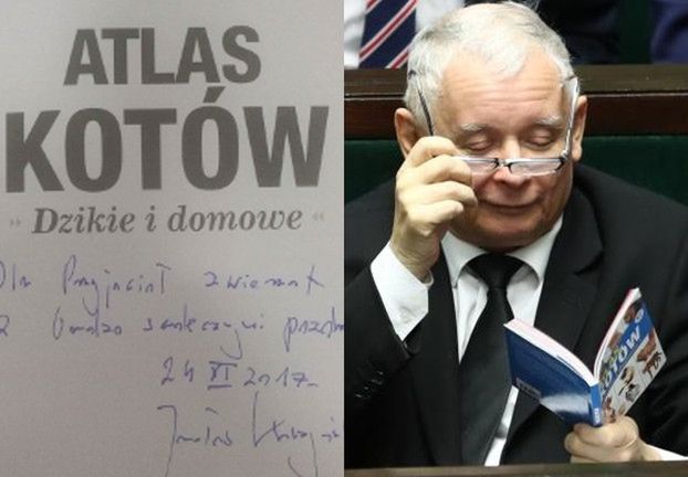 Kaczyński oddał "Atlas kotów" na cele charytatywne!
