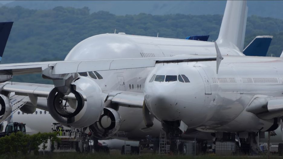 Airbus A380 na cmentarzysku samolotów