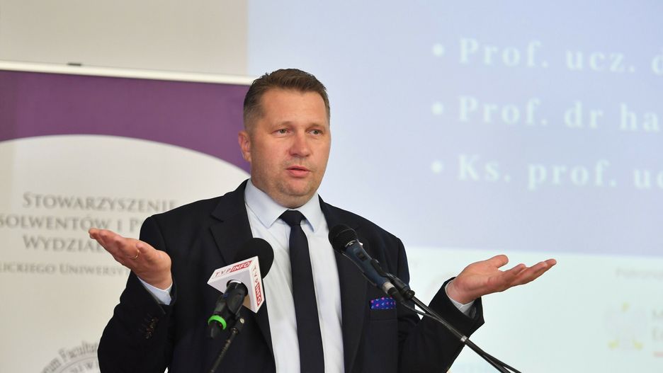 Wyst?pienie Przemys?awa Czarnka na Kongresie Europa Christi
Fot. Krzysztof Radzki/East News, 22.09.2023. Lublin. Wystapienie ministra edukacji i nauki Przemyslawa Czarnka (n/z) na Kongresie Europa Christi na Katolickim Uniwersytecie Lubelskim.
Krzysztof Radzki