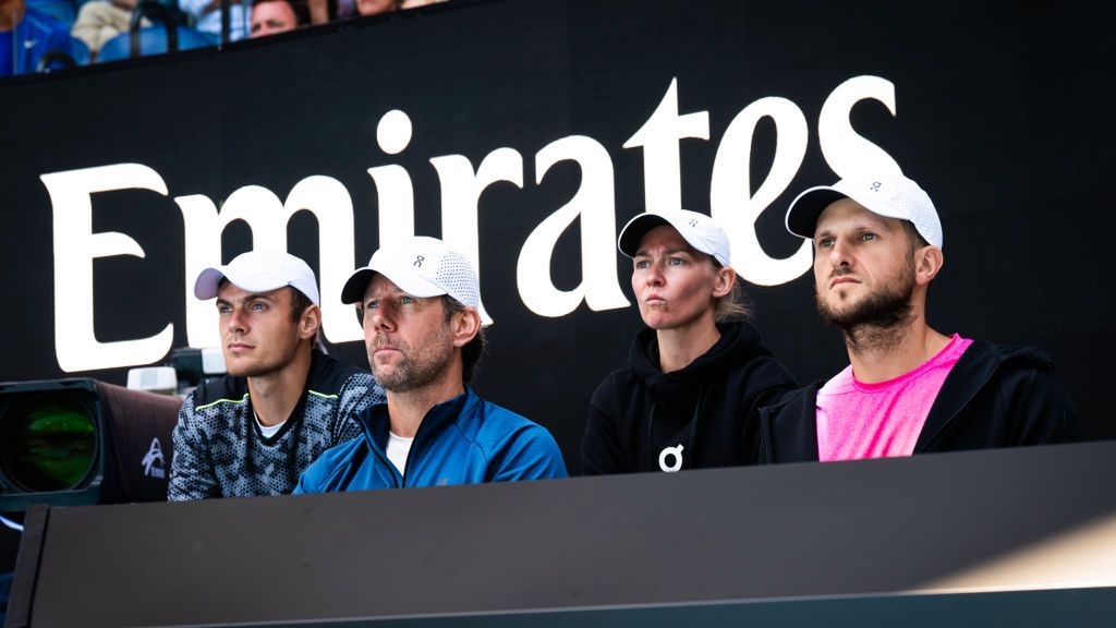 Getty Images / Robert Prange / Na zdjęciu: od lewej Kacper Żuk, Wim Fissette, Daria Abramowicz, Maciej Ryszczuk